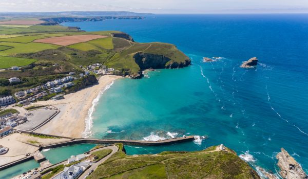 Portreath Beach from the air