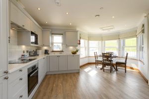 kitchen and dining area