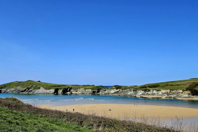 Springtime on Porth Beach