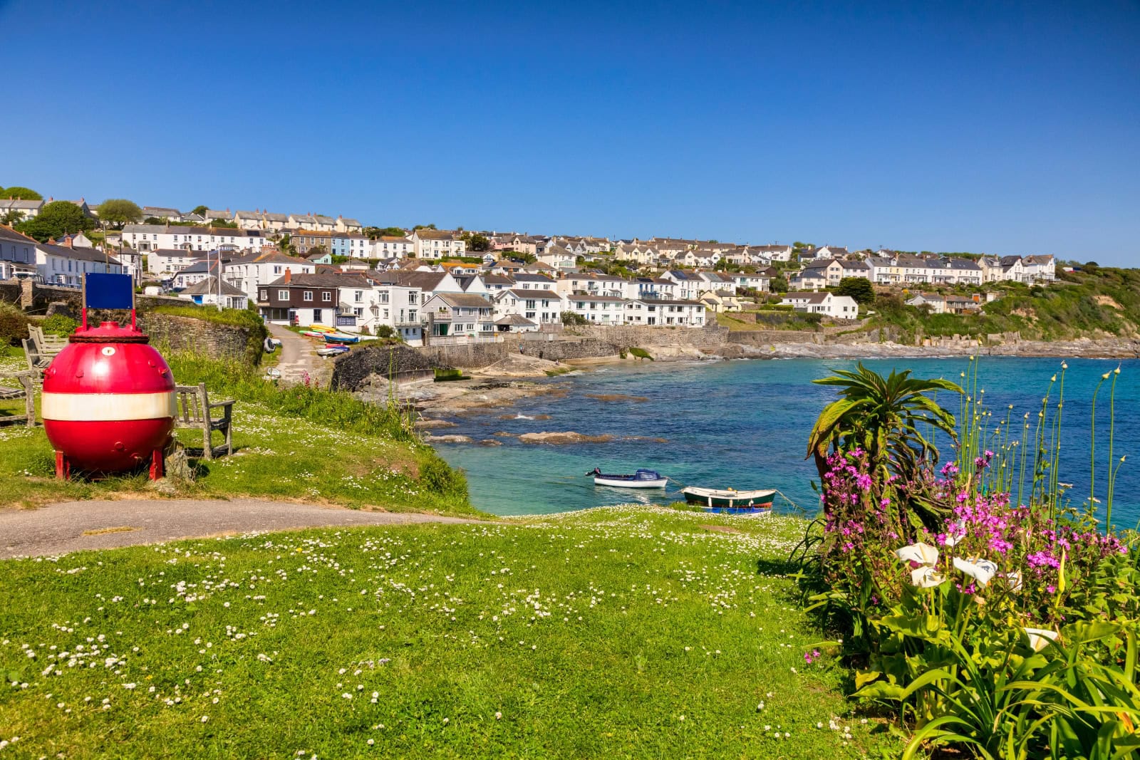 Portscatho, a seaside village on the Roseland Peninsula.