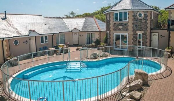 Villas exteriors and pool